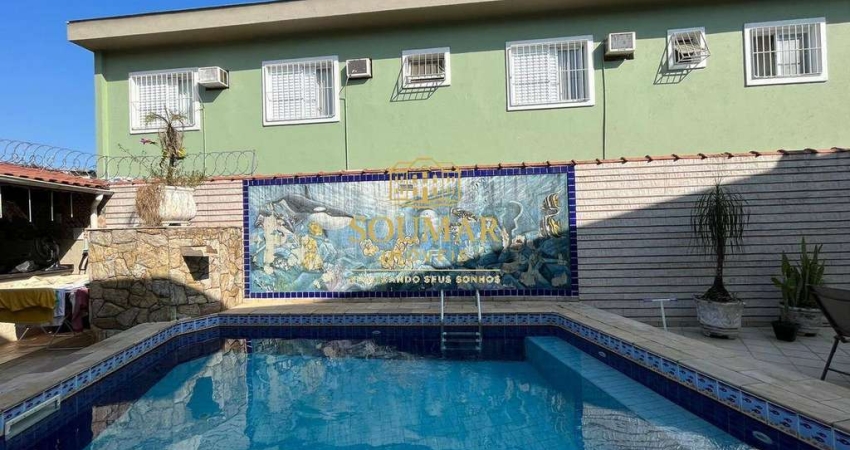 Sobreposta Térrea à venda, 3 Dorm.,1 suíte, 2 vagas, Lazer-Macuco,Santos/SP