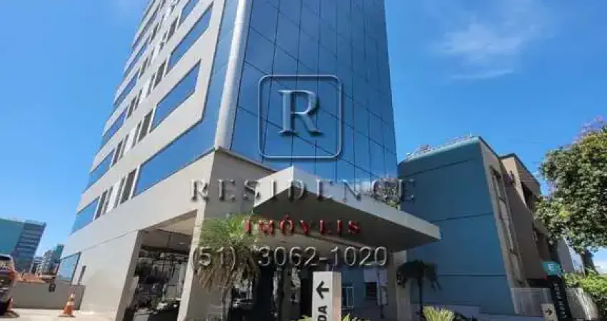 Sala comercial para locação em condomínio na auxiliadora, porto alegre-rs: 1 sala, 2 banheiros, 1 vaga, 38m².