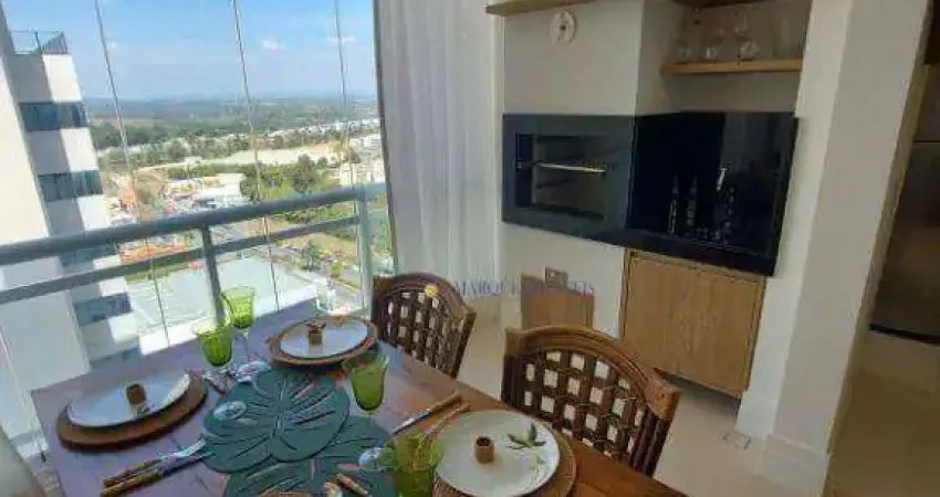 Apartamento com 1 dormitório para alugar, 55 m² por R$ 5.980/mês - Vila Homero - Indaiatuba/SP