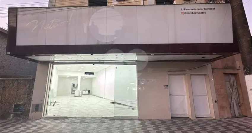 Ponto comercial para alugar na Doutor Pedro Lessa - De 1842 Ao Fim - Lado Par, Embaré, Santos