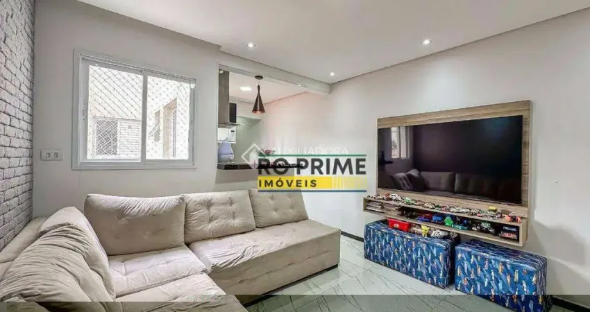 Cobertura com 2 dormitórios à venda, 110 m² por r$ 583.000,00 - vila scarpelli - santo andré/sp