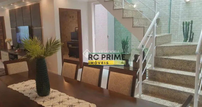 Casa com 3 dormitórios à venda, 200 m² por r$ 795.000,00 - vila bela vista - santo andré/sp