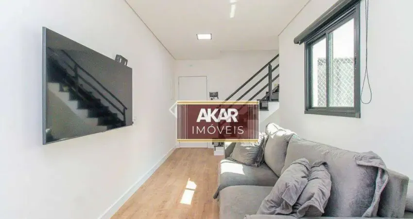 Cobertura com 2 dormitórios à venda, 86 m² por r$ 470.000,00 - vila camilópolis - santo andré/sp