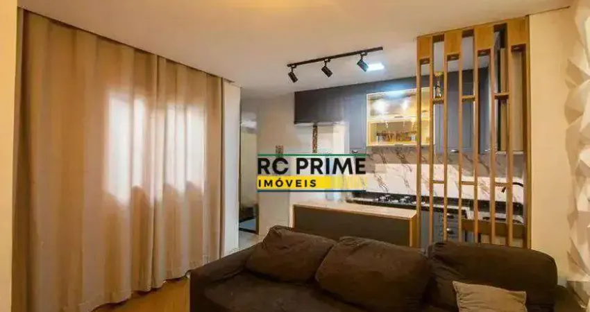 Cobertura 90 m² 2 vagas mobiliada na vila scarpelli - santo andré