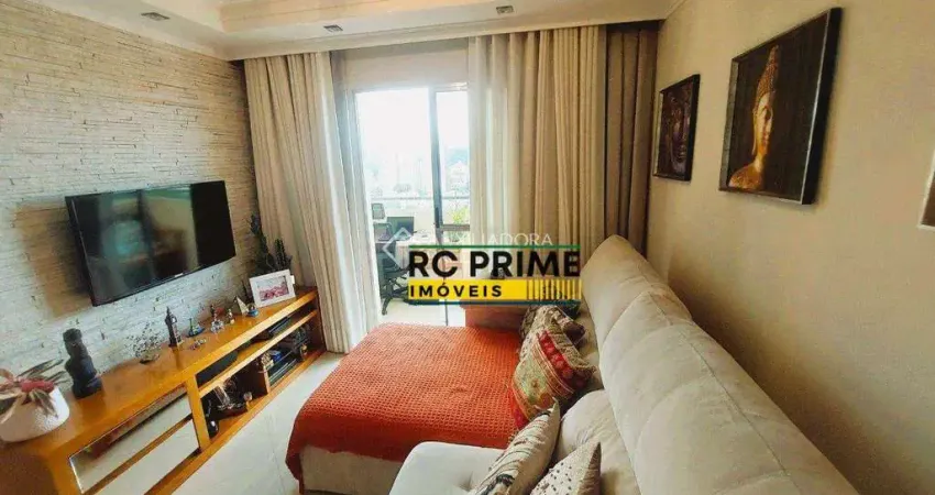 Apartamento com 2 dormitórios, 1 vaga mobiliado à venda, 60 m² - demarchi - são bernardo do c:ampo -