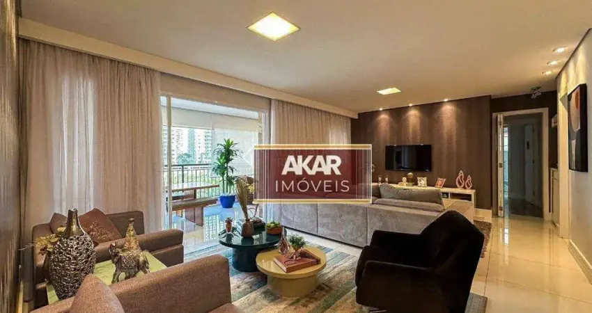 Apartamento auge resort 147m², 3sts, varanda gourmet, 2 gar