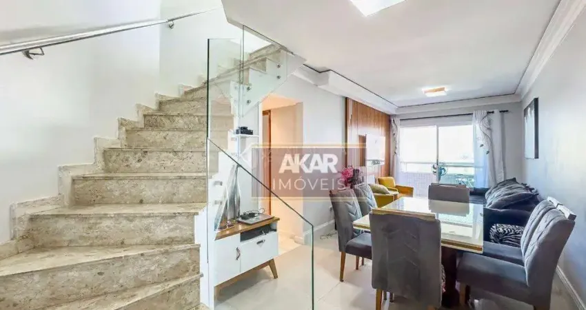 Linda cobertura duplex - 220m² - centro - são bernardo do campo