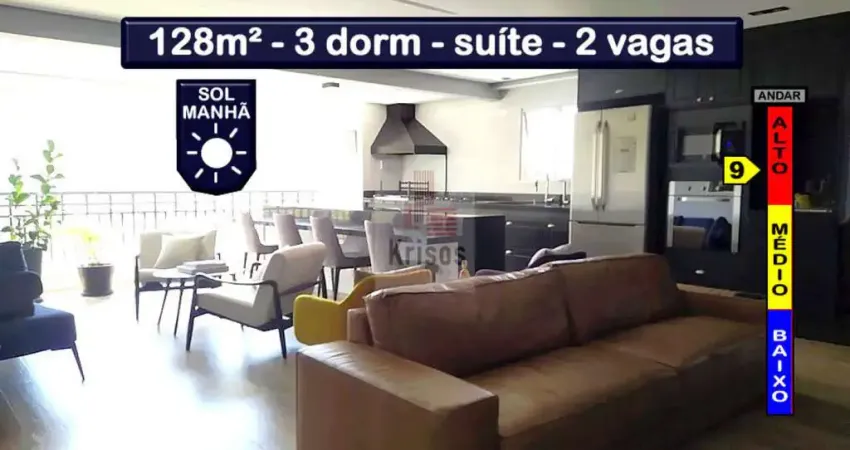 Morumbi 128m² com 3 dormitórios e 2 suítes e 2 vagas ? terraço gourmet