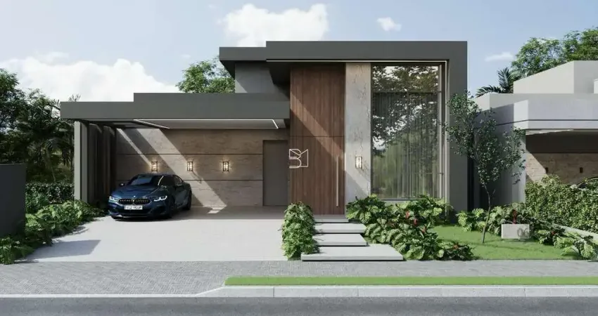 Casa térrea no brisas, 3 suítes master, piscina, área gourmet, churrasqueira.