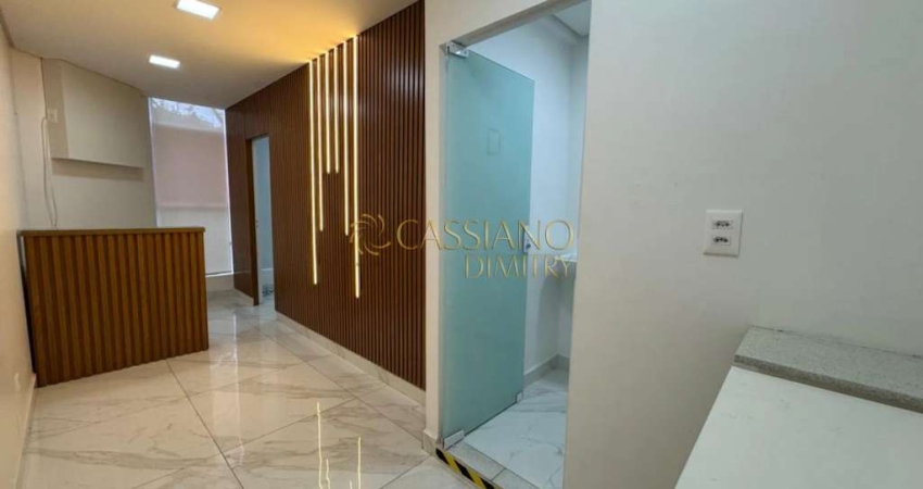 Sala comercial reformada à venda de 35 m² | 02 banheiros e 01 vaga de garagem | Edifício Carlino Rossi - Vila Adyana | São José dos Campos |