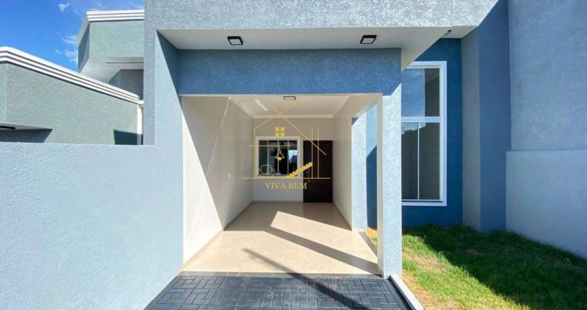Casa com 3 quartos, cozinha e sala com móveis planejados,  à venda em Marechal Cândido Rondon, Andorinha