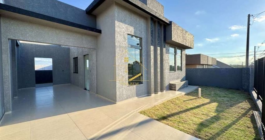 Casa com passagem lateral e suíte (68,40m²) no Loteamento Cataratas
