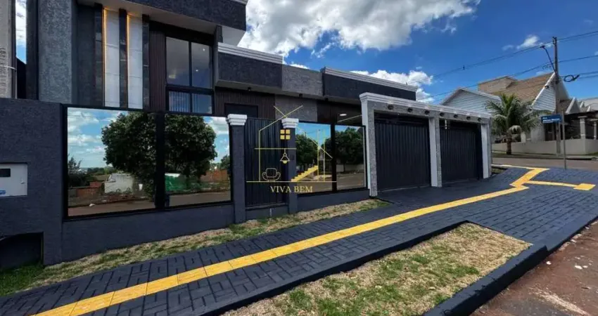 Casa de esquina com 128m² | piscina e área de festas | marechal c. rondon