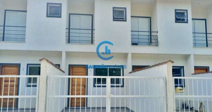 Sobrado de Condomínio com 2 dorms, Loteamento Morada do Mar, Caraguatatuba - R$ 348 mil, Cod: 9446
