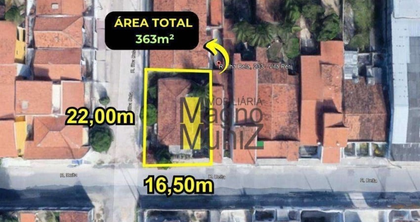 Terreno à venda, 363 m² por R$ 300.000,00 - Vila Peri - Fortaleza/CE
