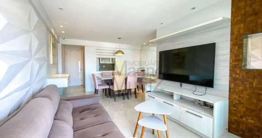 Edifício Amazonas - Apartamento totalmente MOBILIADO com 3 quartos e 3 banheiros para alugar, 90 m² por R$ 4.500/mês - Aldeota - Fortaleza/CE