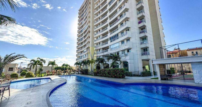 Allegro Condomínio - Apartamento com 3 quartos e lazer completo para alugar, 74 m² por R$ 3.284/mês - Cidade dos Funcionários - Fortaleza/CE