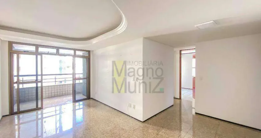 Ed. Jacques Costeau - Apartamento com 2 quartos para alugar, 80 m² por R$ 3.132/mês - Meireles - Fortaleza/CE
