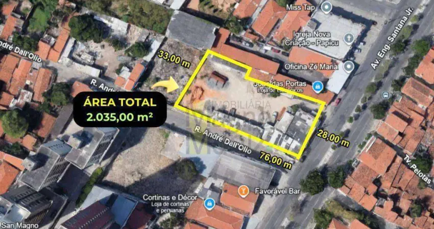 Terreno à venda, 2035 m² por r$ 3.950.000,00 - papicu - fortaleza/ce