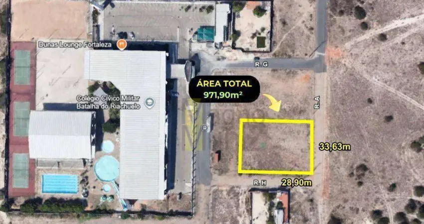 Terreno à venda, 971 m² por r$ 590.000,00 - dunas - fortaleza/ce