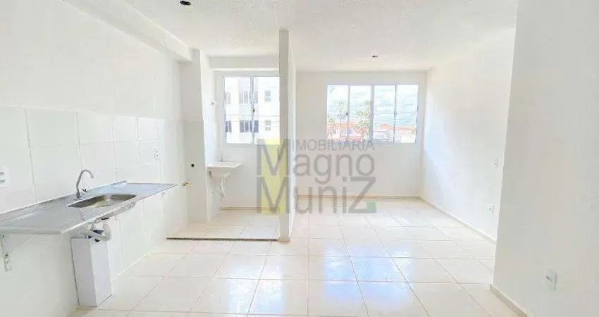 Condominio reserva flora -  apartamento com 2 quartos para alugar, 45 m² por r$ 1.100/mês - barroso - fortaleza/ce