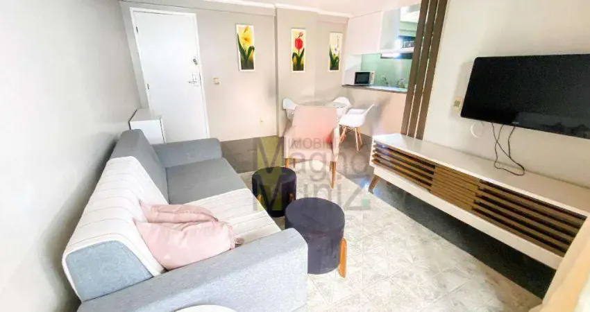 Edifício blue ocean -  apartamento com 2 quartos para alugar, 53 m² por r$ 2.150/mês - meireles - fortaleza/ce