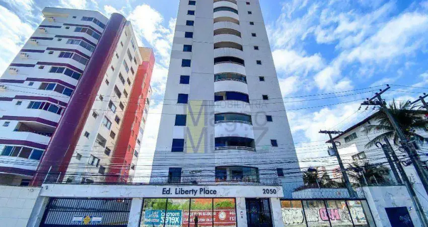 Ed. liberty place - apartamento com 3 quartos para alugar, 94 m² por r$ 2.800/mês - varjota - fortaleza/ce