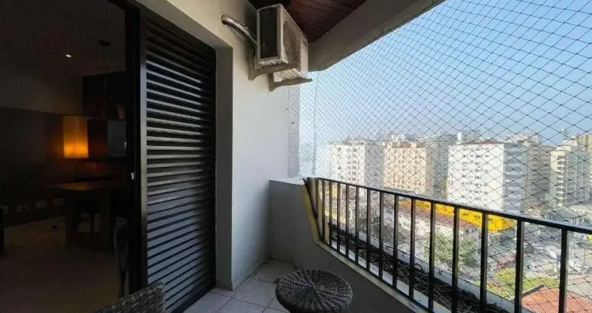 Flat com 1 quarto à venda na Rua Bahia, Gonzaga, Santos