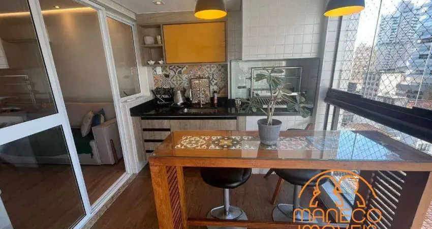 Apartamento à venda, 3 quartos, 2 suítes, 2 vagas, Gonzaga - Santos/SP