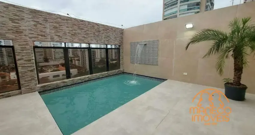 Cobertura à venda, 3 quartos, 1 suíte, 2 vagas, boqueirão - santos/sp