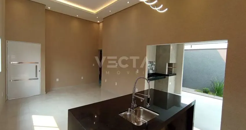 Casa Nova de 130m² com Suíte e Área Gourmet em Terreno de 200m² - Jardim Gerotto, Mirassol-SP