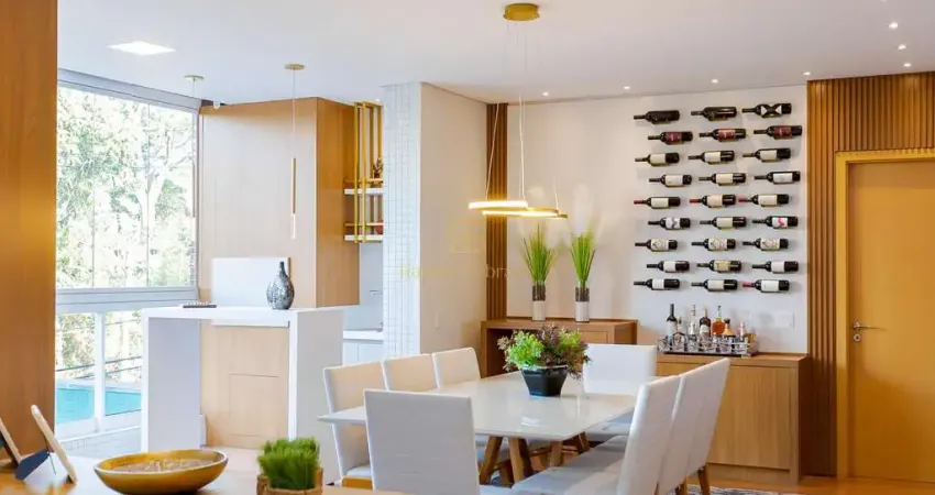 APARTAMENTO MOBILIADO NO ECOVILLE  3 SUÍTES, 145M  PRIVATIVOS E 2 VAGAS