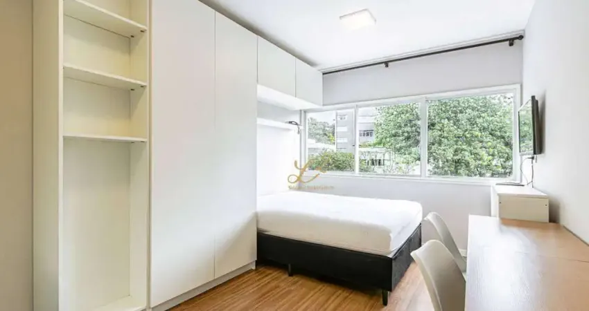 Oportunidade - ótimo flat reformado e mobiliado, 25 m² no coração do centro cívico!