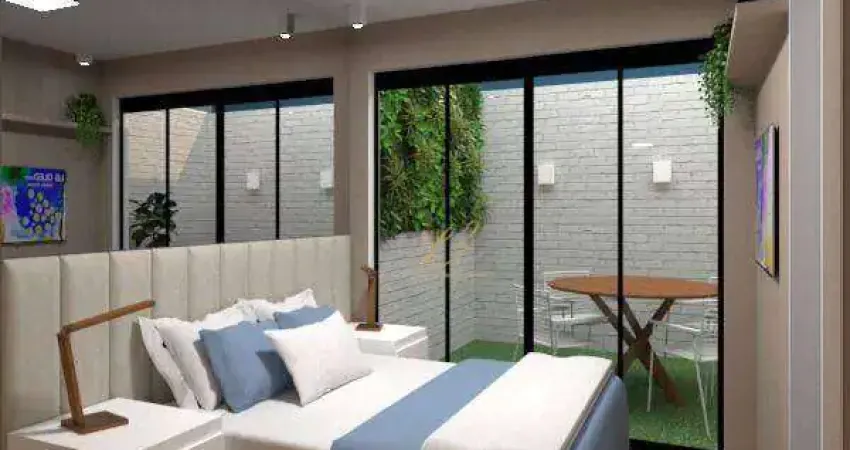 Maravilhoso Studio com Garden, 27 m² ao lado do Shopping Palladium!