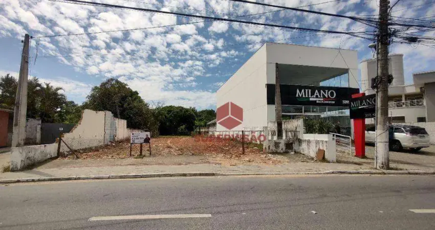 Terreno à venda, 989 m² por R$ 2.300.000,00 - Centro - Palhoça/SC