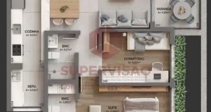 Apartamento com 2 quartos à venda na Rodovia Haroldo Soares Glavan, 607, Cacupé, Florianópolis