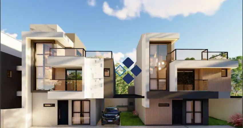 Sobrado triplex 3 suites  à venda, 208 m² por r$ 1.290.000 - jardim das américas - curitiba/pr