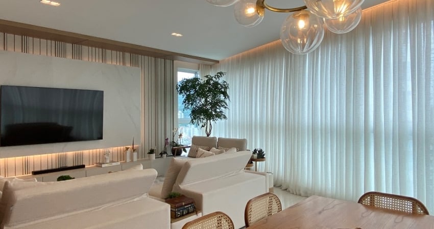 Apartamento 3 suítes, 165 m² todo mobiliado e vista 360 graus Itajaí.