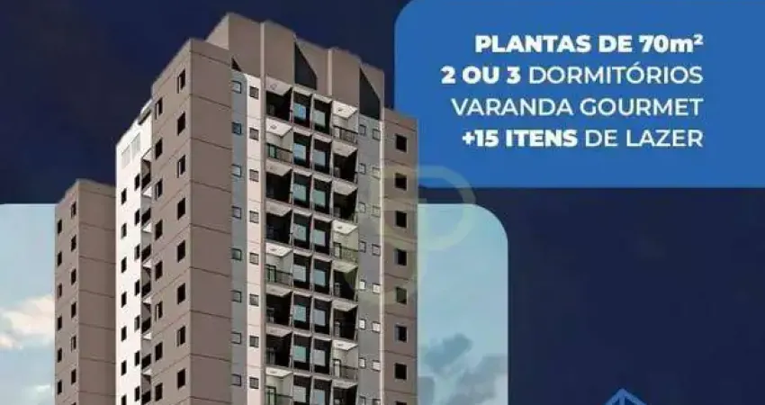 Lançamento! apartamento de 70 m² com 3 dormitórios à venda - lazuli residencial, santa bárbara d'oeste (sp)