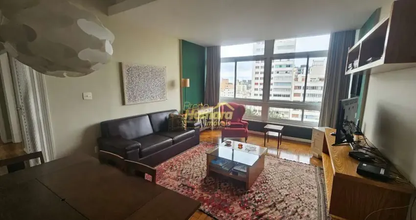 Apartamento de 142 m² para locação com 3 dormitórios com vaga e mobiliado no bairro de higienópoli