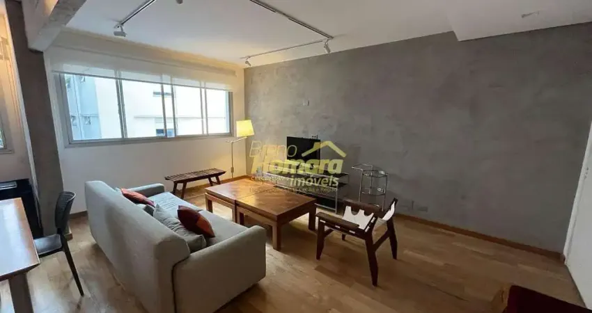 Apartamento para locação de 76m² com 1 dormitório e vaga no bairro da santa cecília, são paulo, sp