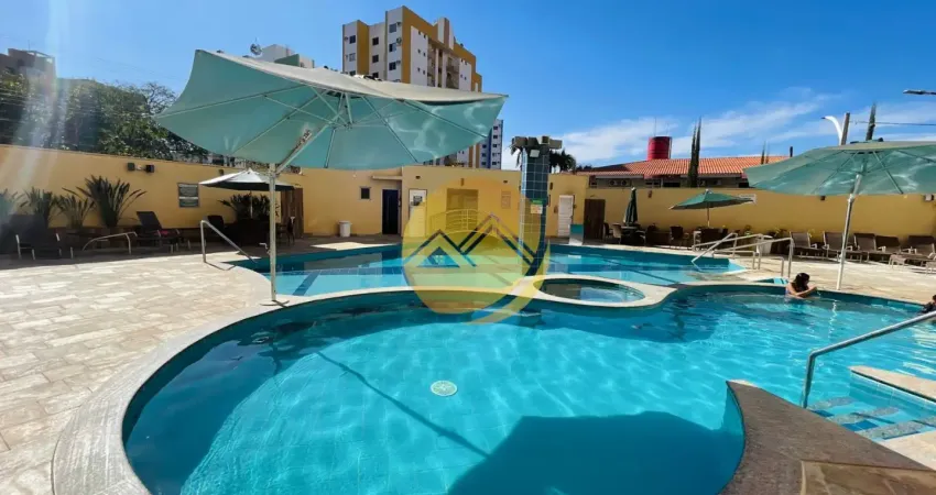 Apartamento mobiliado no condomínio esplendor,  piscinas aquecidas, sauna, elevadores, recepção 24h.