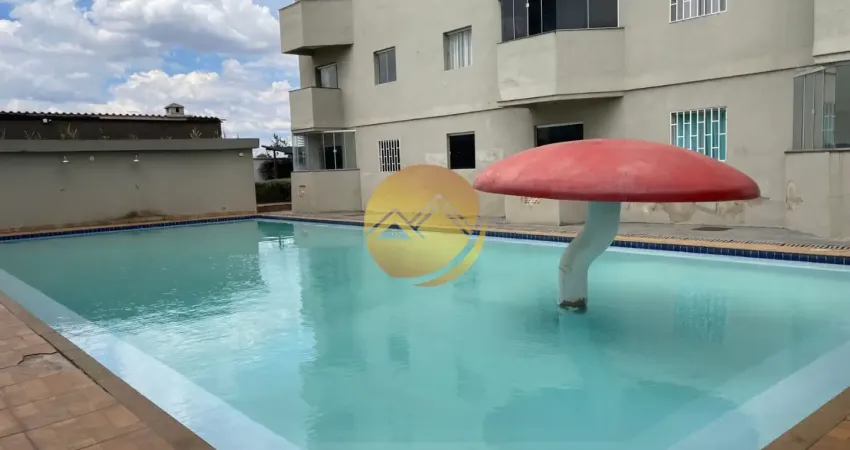 Apartamento em caldas novas, 2quartos, sala, cozinha, piscina