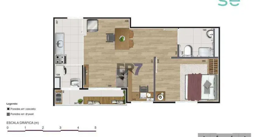 Apartamento à venda em Campinas, Vila Ipê, com 2 quartos, com 40.44 m², Rise Condomínio Clube