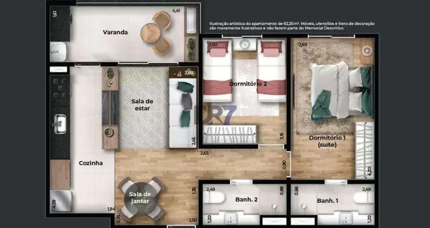Apartamento à venda em Campinas, Swiss Park, com 2 quartos, com 62 m², Best View Residence