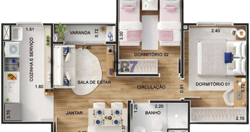 Apartamento à venda em Campinas, Jardim Campos Elíseos, com 2 quartos, com 33.62 m²