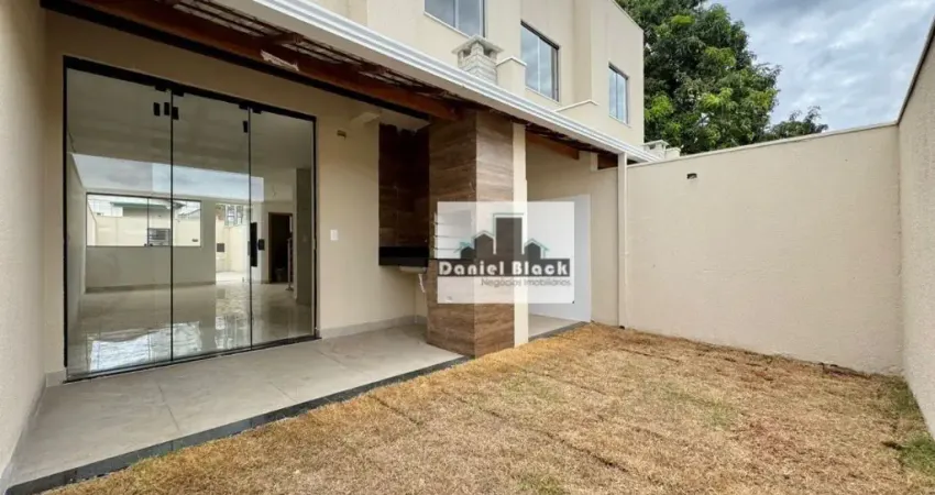 Casa Moderna com 3 Quartos, Suíte e 4 Vagas no Bairro Santa Branca - 100m²