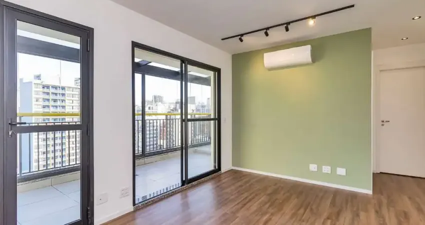 Apartamento de 1 dormitório. com área externa gourmet, 70m², santa cecília, ideal para morar ou investir
