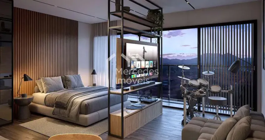 Studio com sacada, 47.13 m² à venda, viva park, porto belo, sc