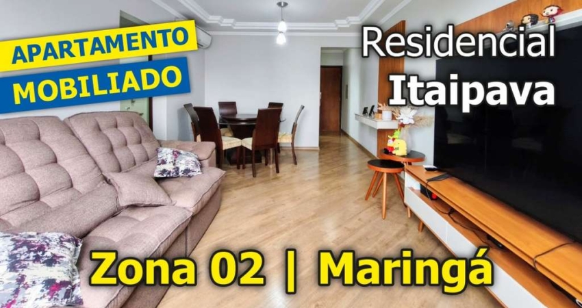 Apartamento mobiliado no RESIDENCIL ITAIPAVA em Maringá